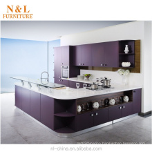 factory supplier elegant purple custom kitchen islands for sale